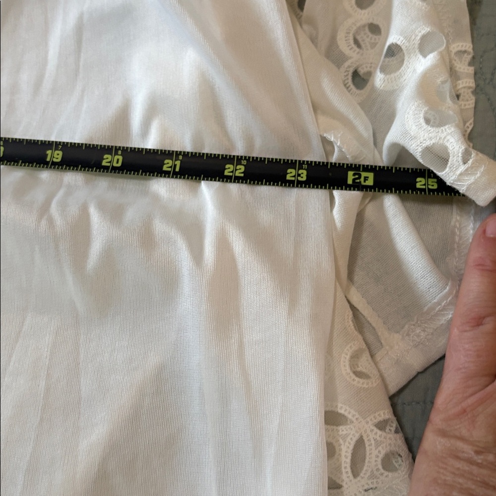 White Lace Maxi Skirt M - Picture 12 of 12